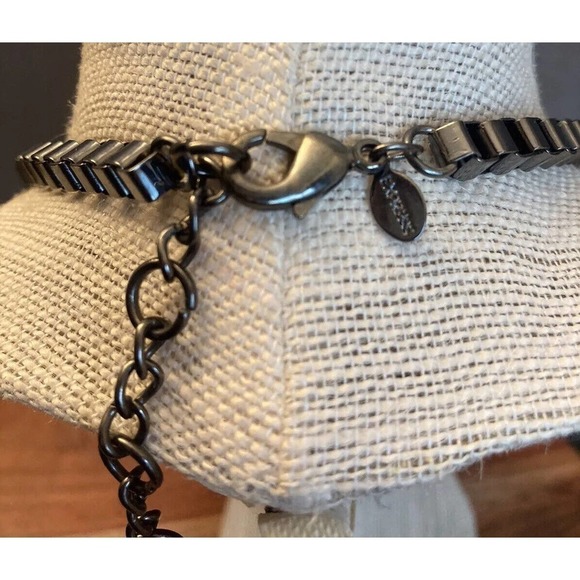 Express Y2k Blue Crystal Silver Wings Beautiful Statement Necklace - Picture 10 of 15